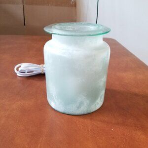 Intertek Frosted Seafoam Green Wax Warmer
